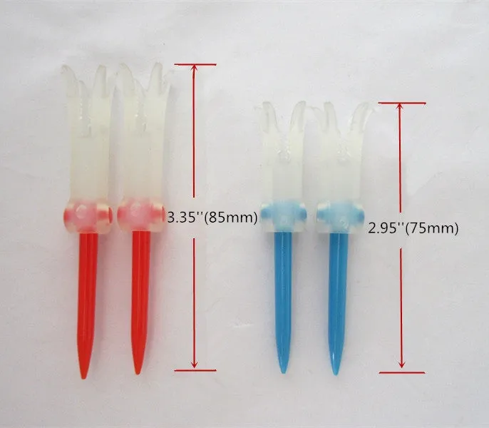 A99 Golf 4pcs Foldable Golf Tees Durable Claw Golf Ball Tee Golfer Training Accessory (2sizes - 75mm/85mm)