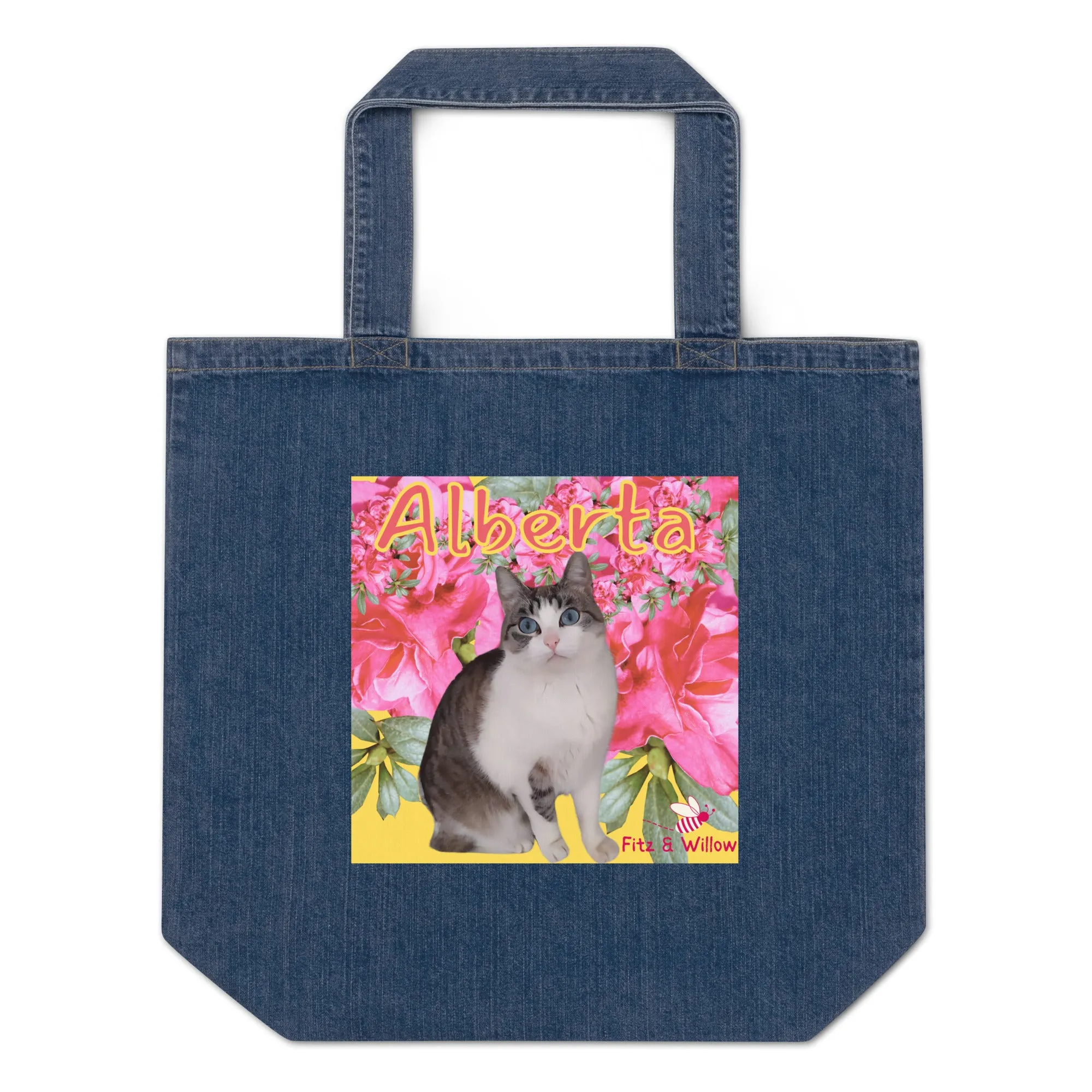 Albertas, Organic denim tote bag