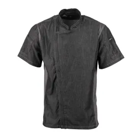 BB270-S Chef Works Urban Delancey Short Sleeve Denim Chefs Jacket Size S