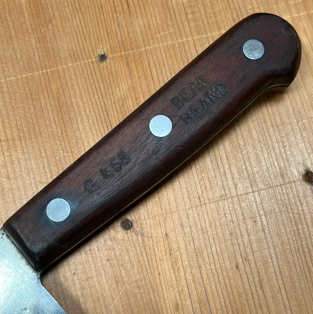 Bear Brand 12" Chef Knife Carbon Steel USA ~1950's
