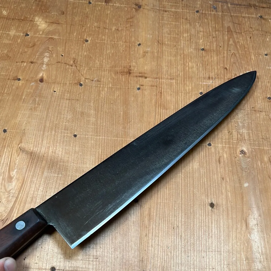 Bear Brand 12" Chef Knife Carbon Steel USA ~1950's