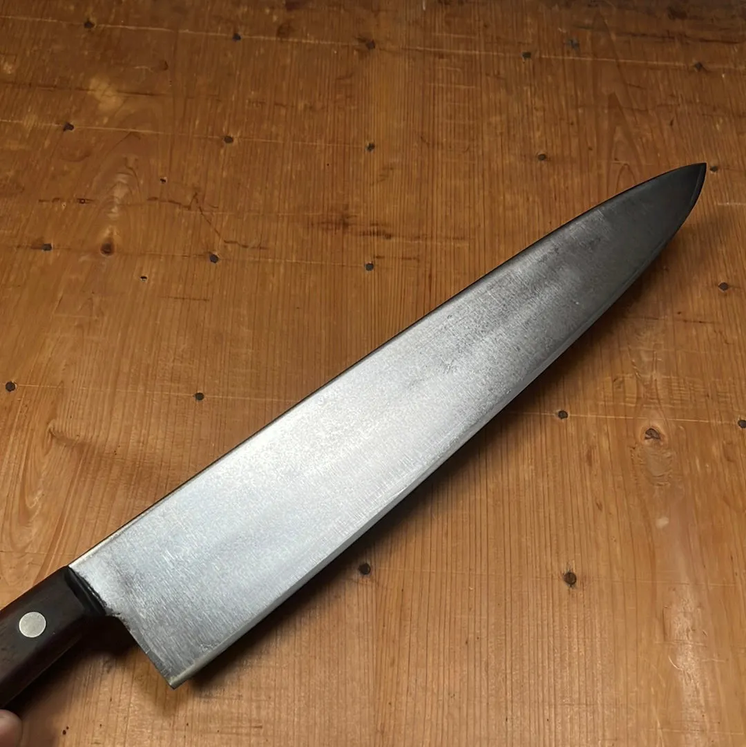 Bear Brand 12" Chef Knife Carbon Steel USA ~1950's