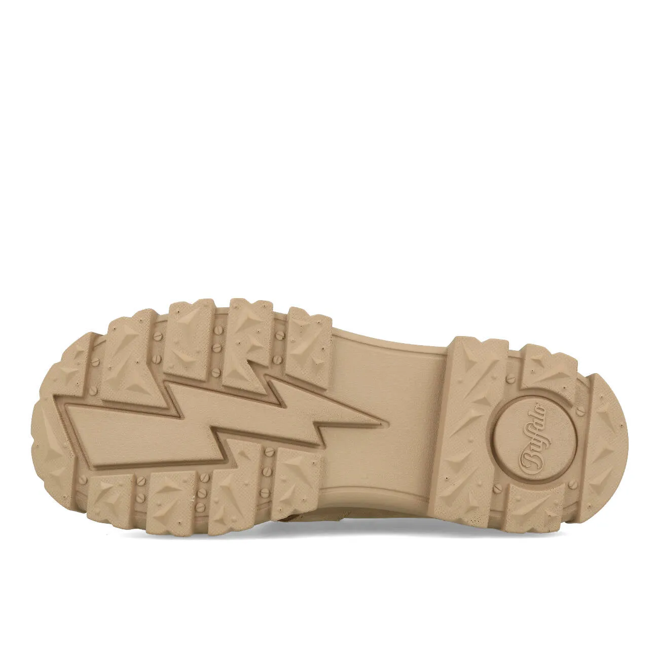 Buffalo Aspha Clog Snd Damen Vegan Nubuck Beige