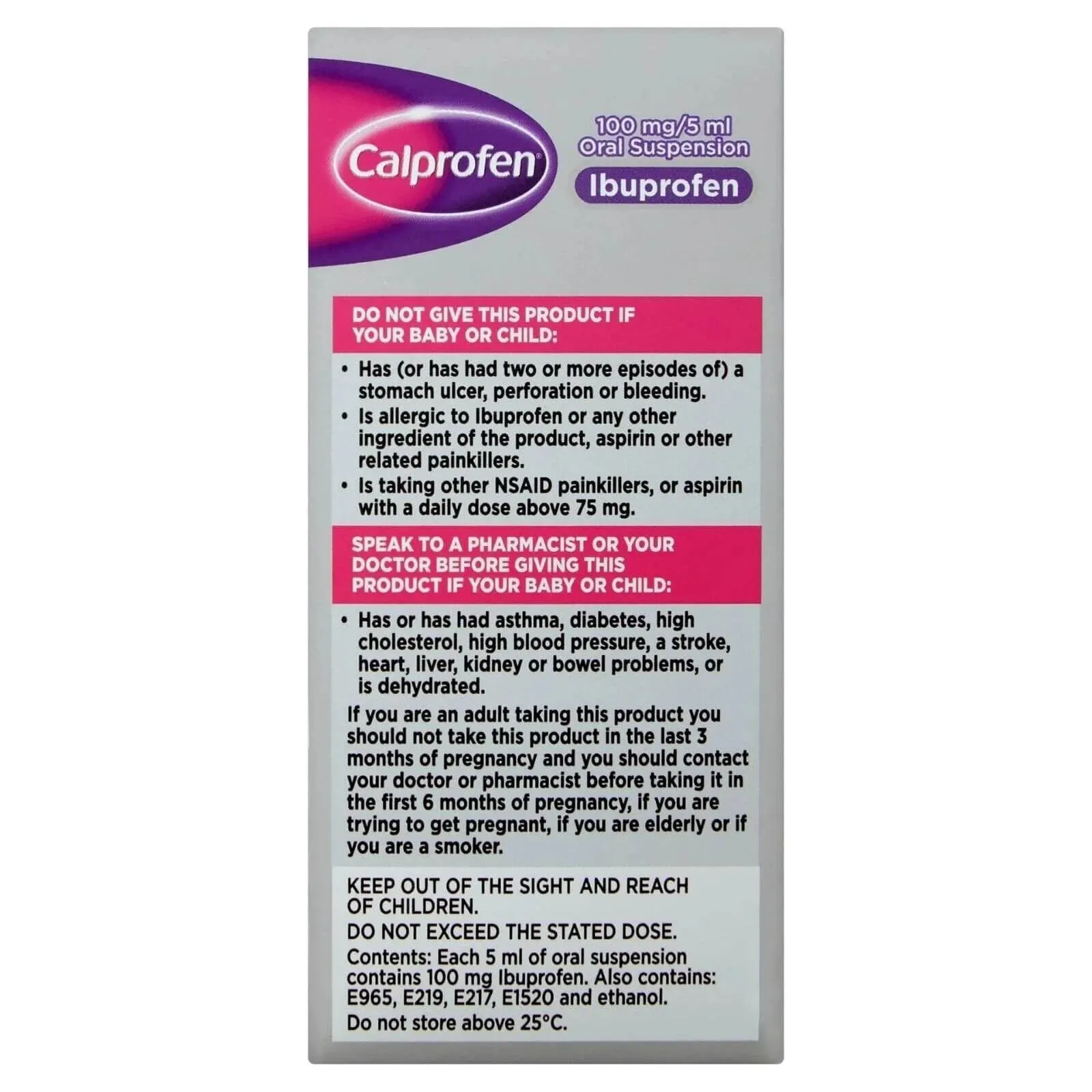Calprofen 3  months 100ml