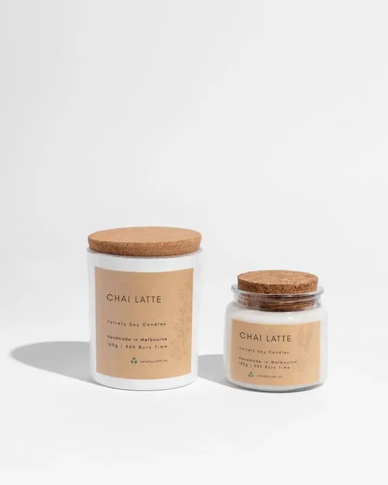 Chai Latte vegan soy candle