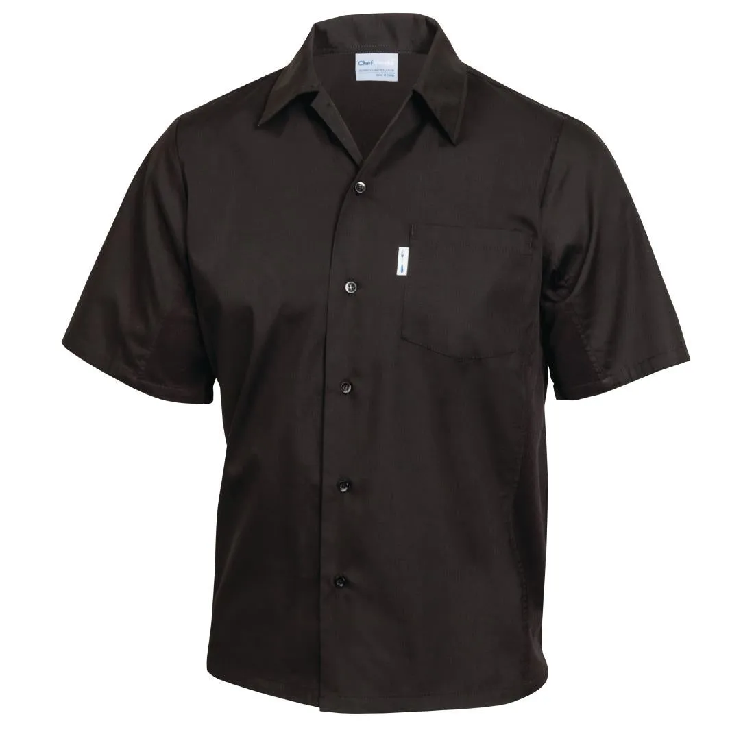Chef Works Unisex Cool Vent Chefs Shirt Black XS