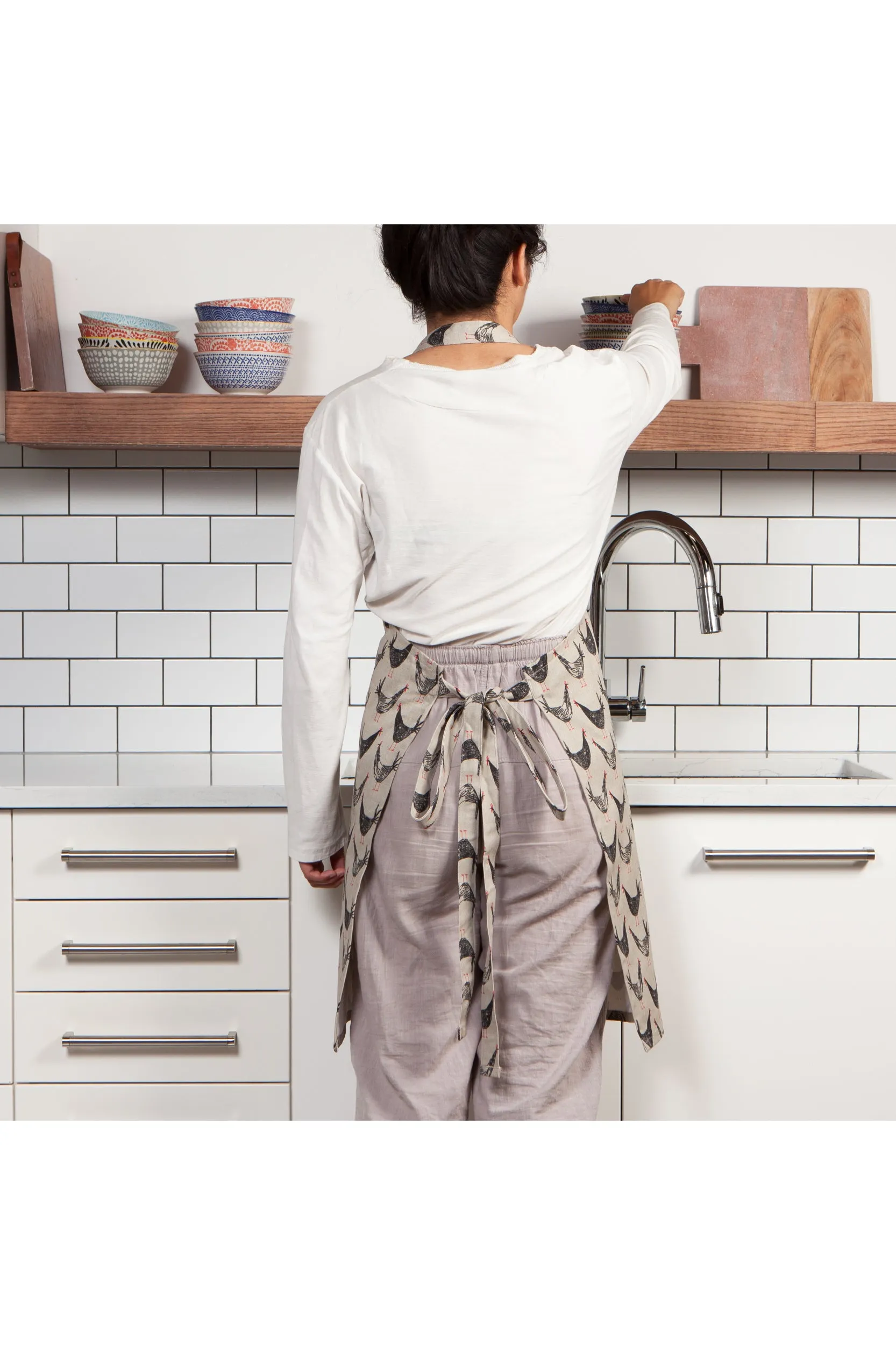 Chicken Scratch Modern Apron