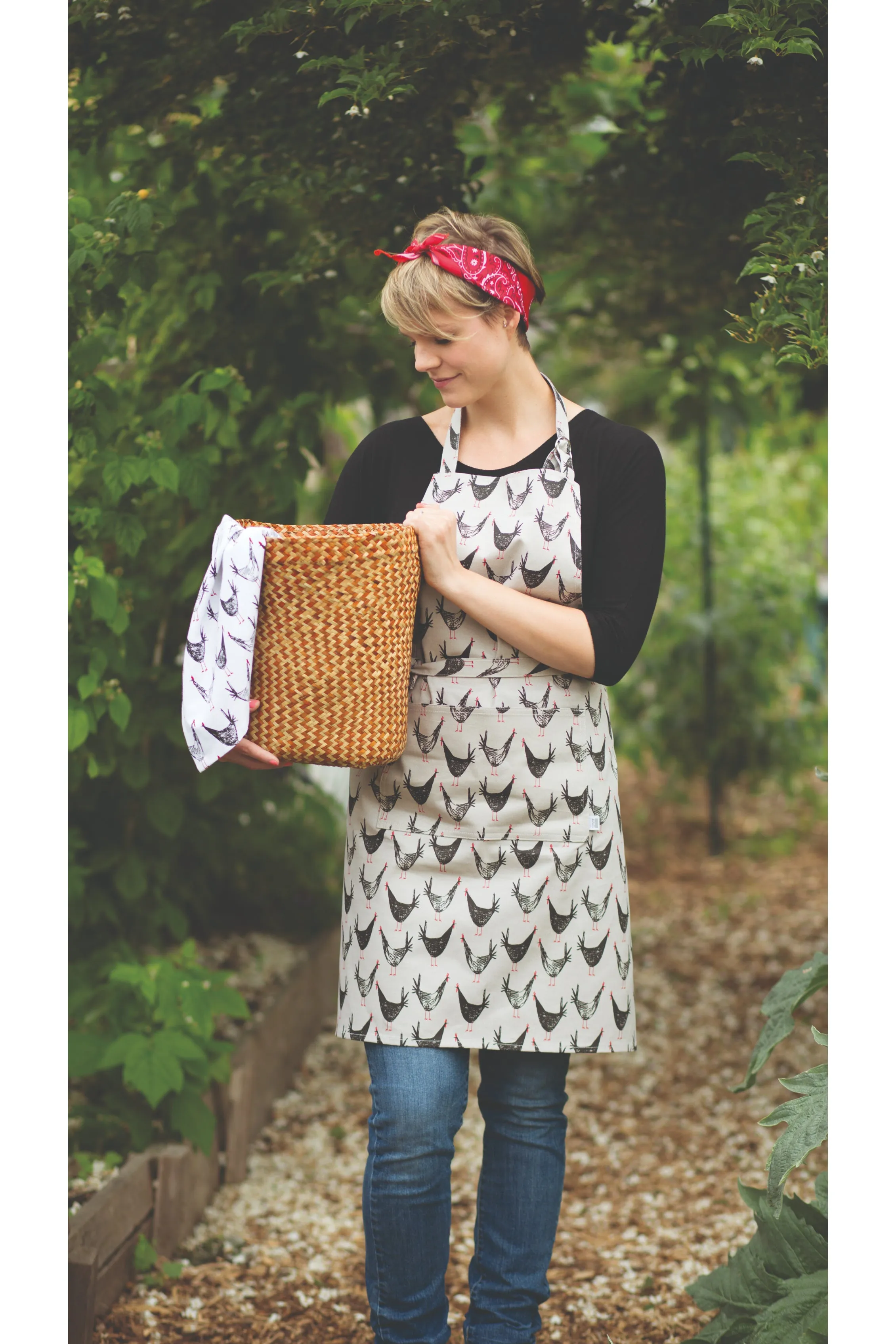 Chicken Scratch Modern Apron