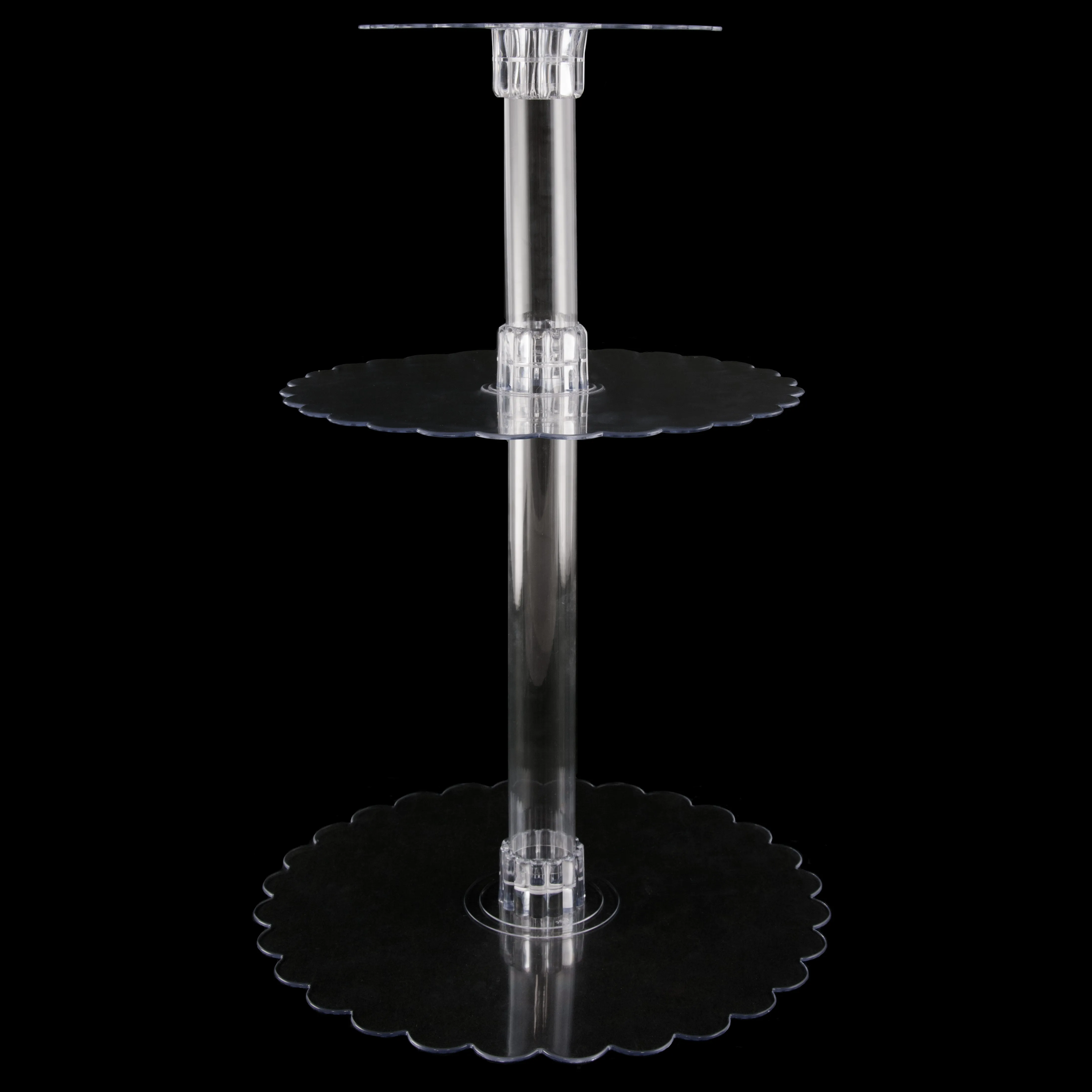 Clear Plastic Centerpiece Plate: 14"