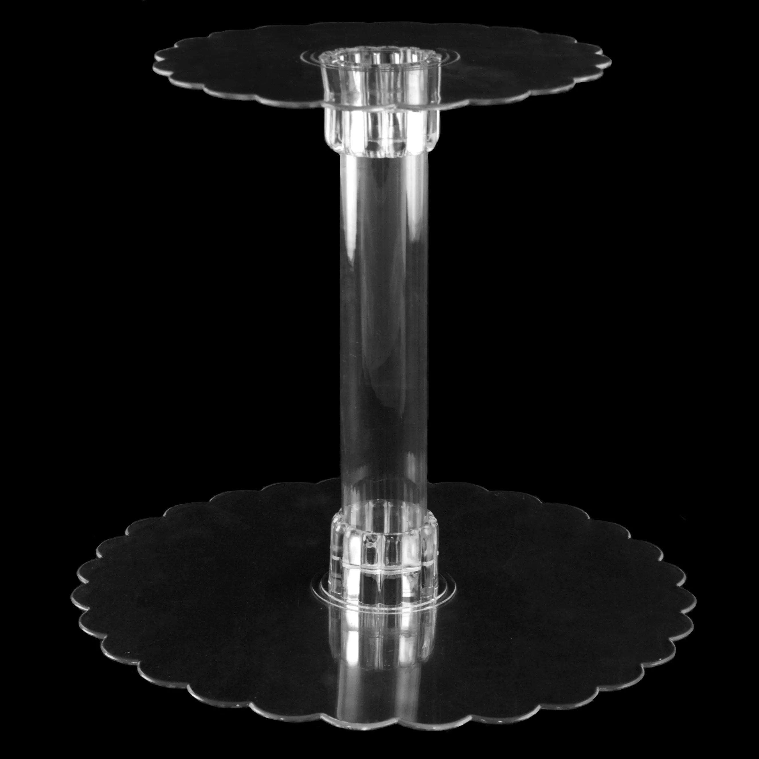 Clear Plastic Centerpiece Plate: 8"
