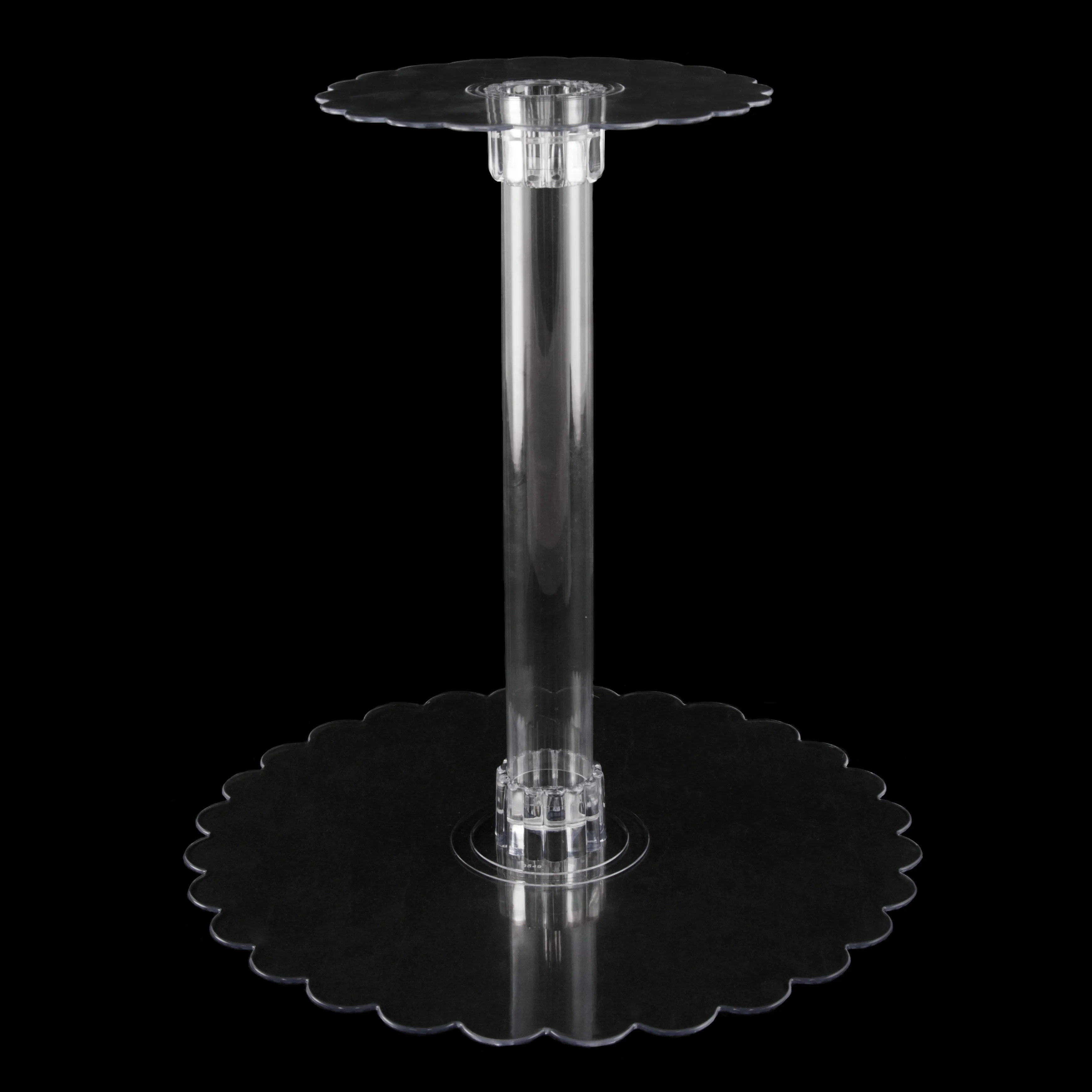 Clear Plastic Centerpiece Plate: 8"