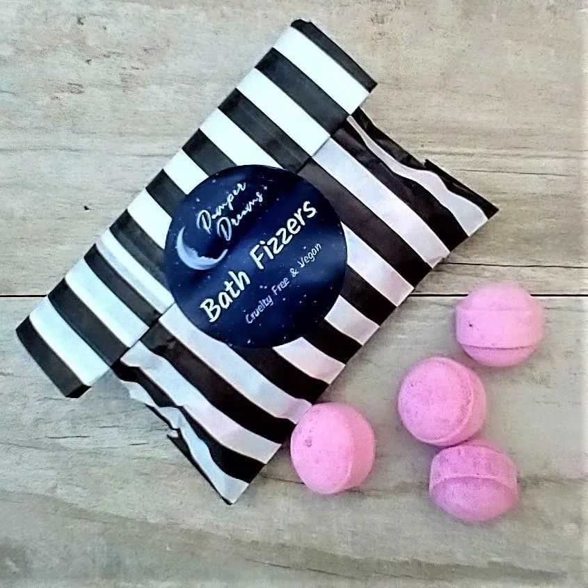 Coconut Milk Bath Fizzers - Mini Bath Bombs