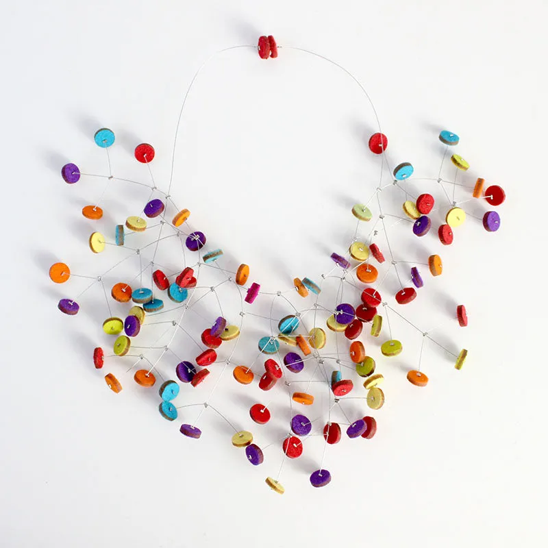 Confetti Recycled Textile Necklace