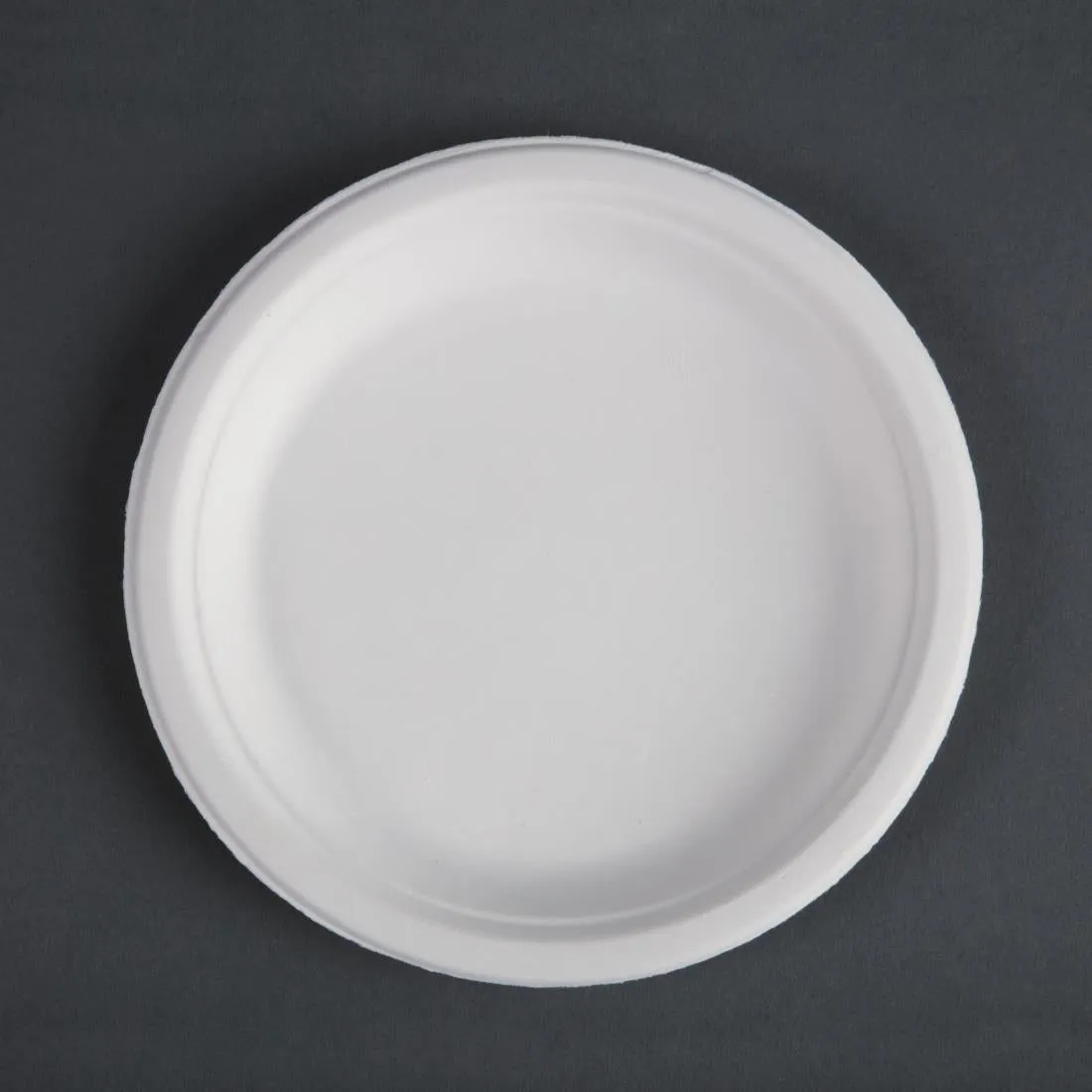 CW905 Fiesta Compostable Bagasse Plates Round 179mm (Pack of 50)
