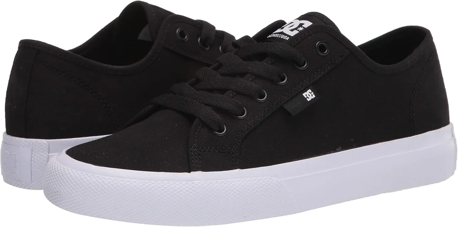 DC Men's Manual Low Top Vegan Friendly Casual Skate Shoe