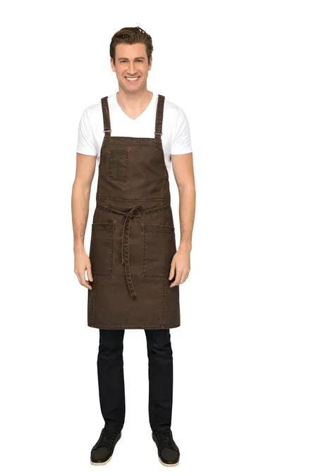 Denver Cross-Back Bib Apron ABX02