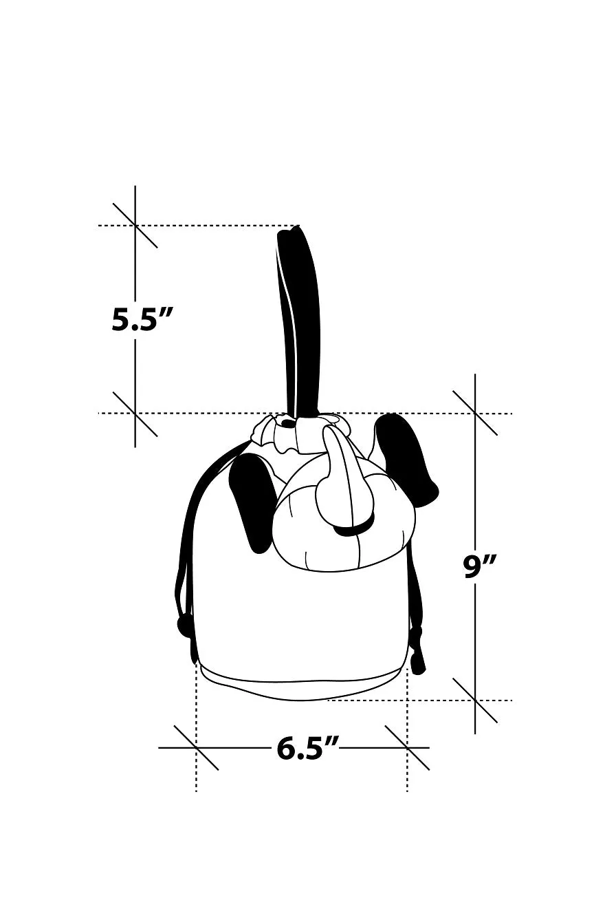 ELEPH FOLDABLE PLEAT - POUCH : Lime