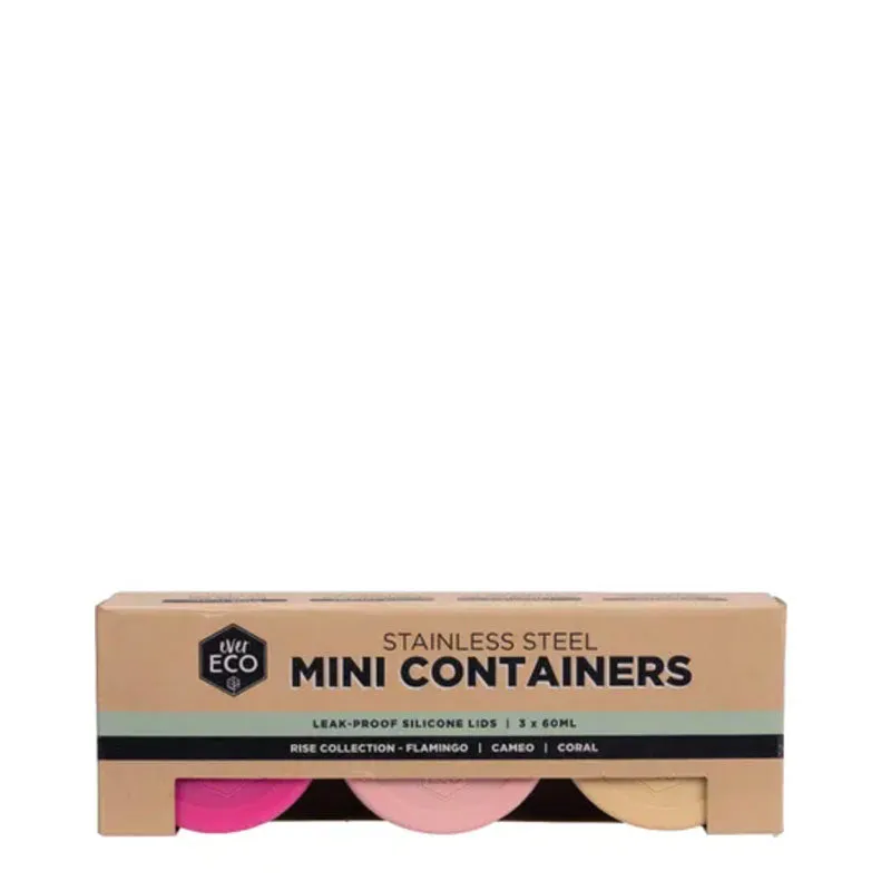 Ever Eco Stainless Steel Mini Containers - set of 3