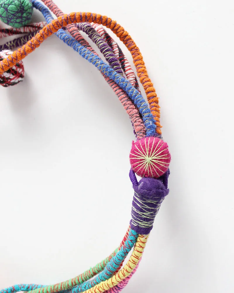 Fiorella Recycled Textile Necklace