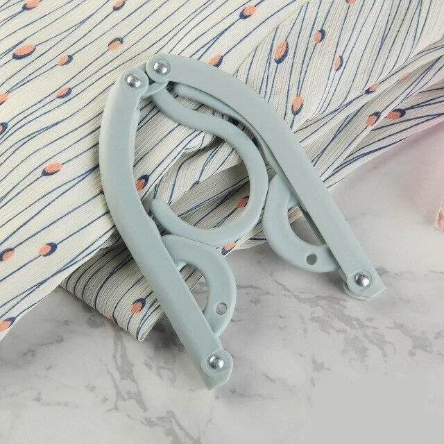 Foldable Clothes Hanger - Portable Clothes Hanger Space Saving Travel Camping Foldable Hangers