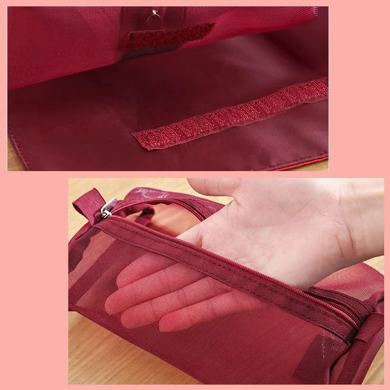 Foldable Cosmetic Bag Travel Expandable Organizer