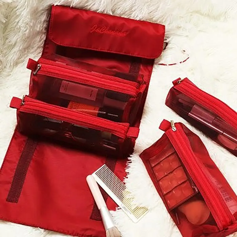 Foldable Cosmetic Bag Travel Expandable Organizer