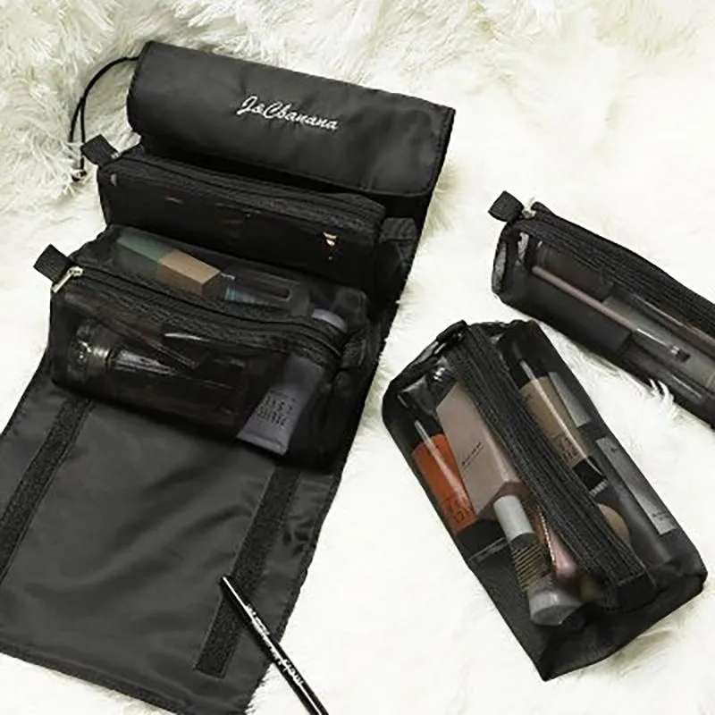 Foldable Cosmetic Bag Travel Expandable Organizer