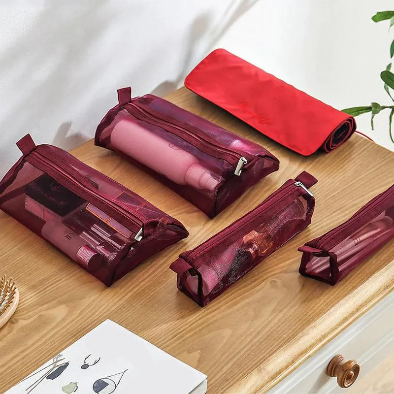 Foldable Cosmetic Bag Travel Expandable Organizer