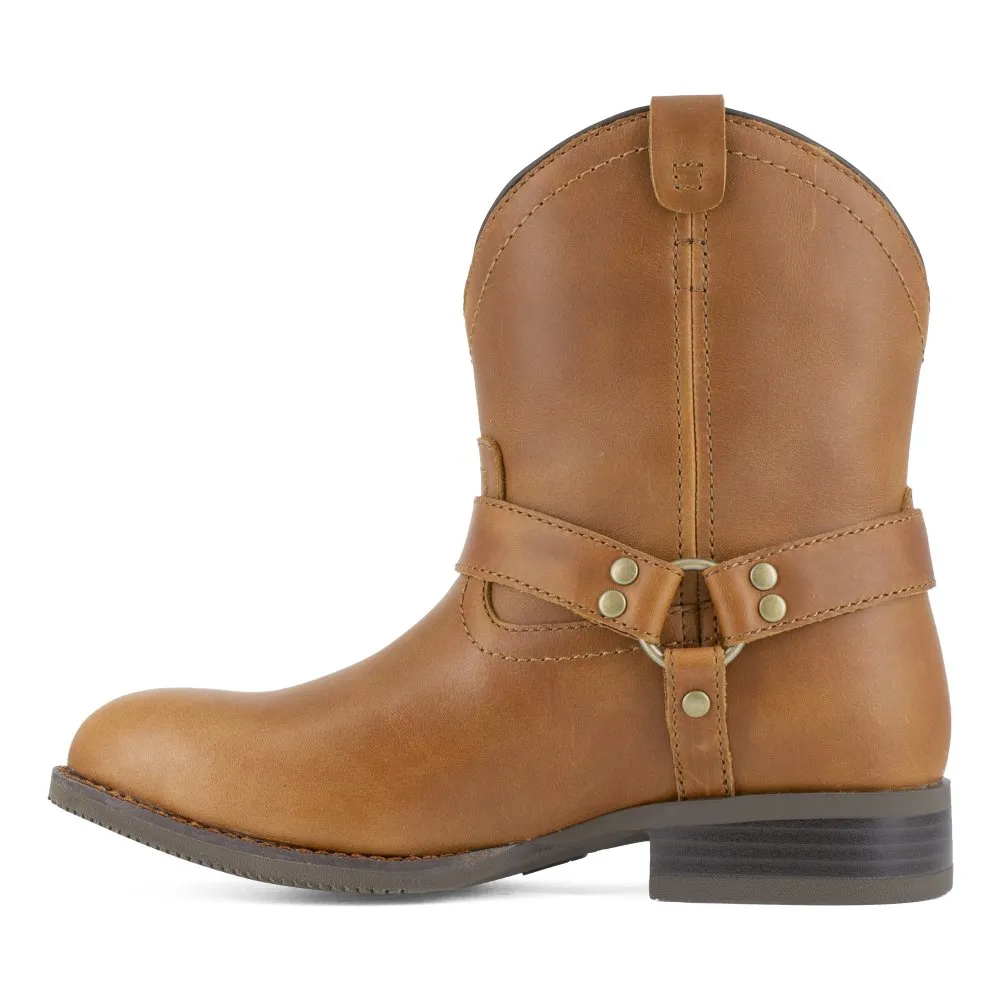 Frye Women's Crafted Harness Work Boot Steel Toe Fr40602f In Brown