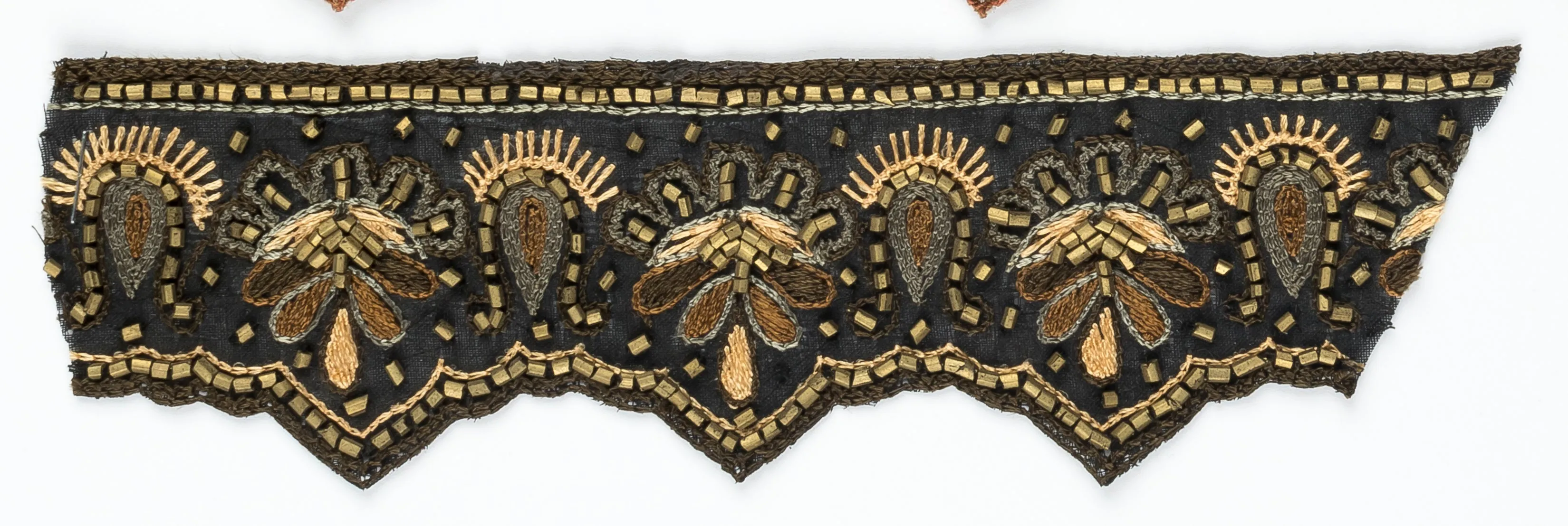 Handcrafted Decorative Beaded Trim 1" - 1 Yard