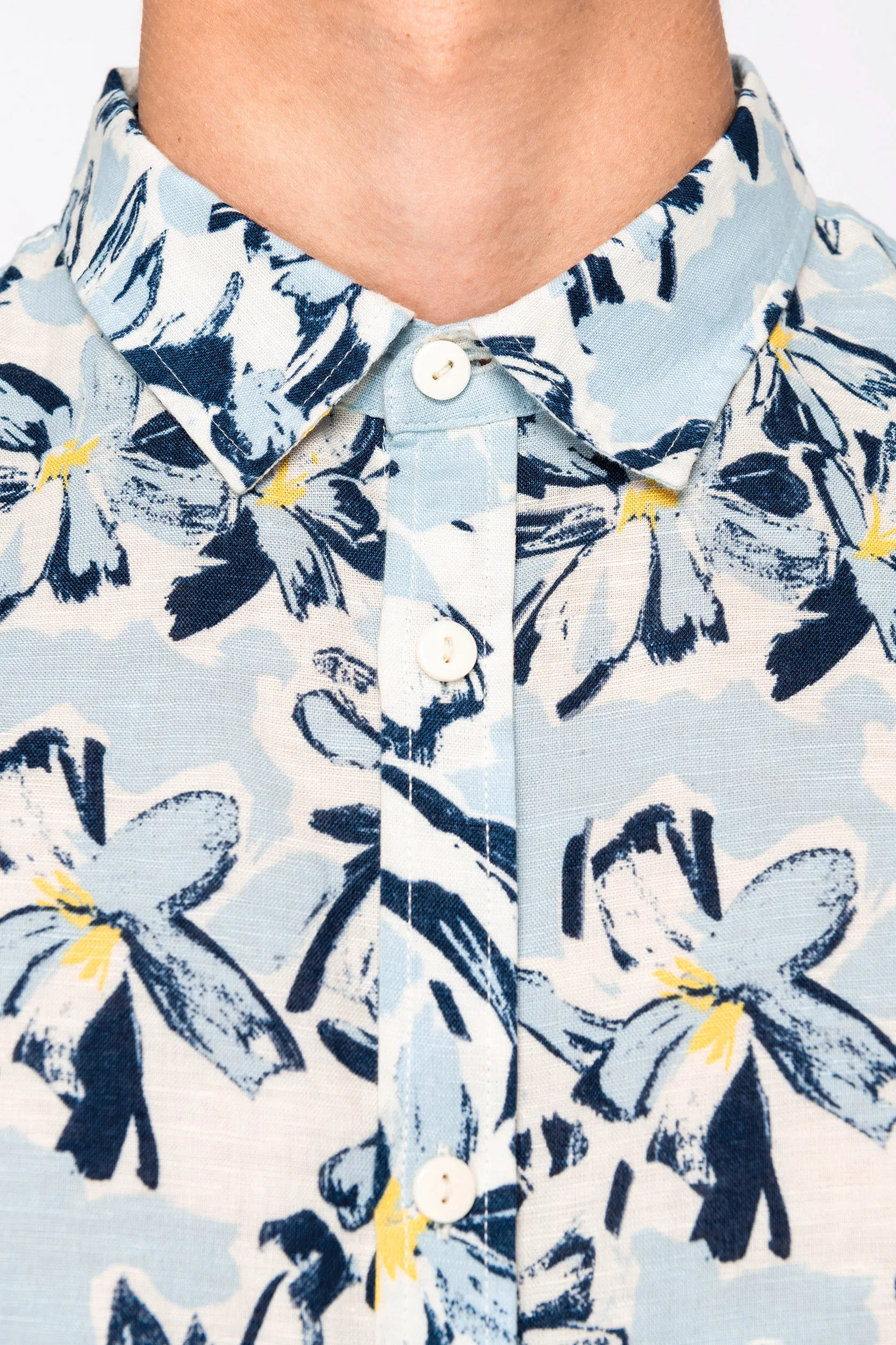 Men’s Eco-friendly Plant Print Shirt - NS530