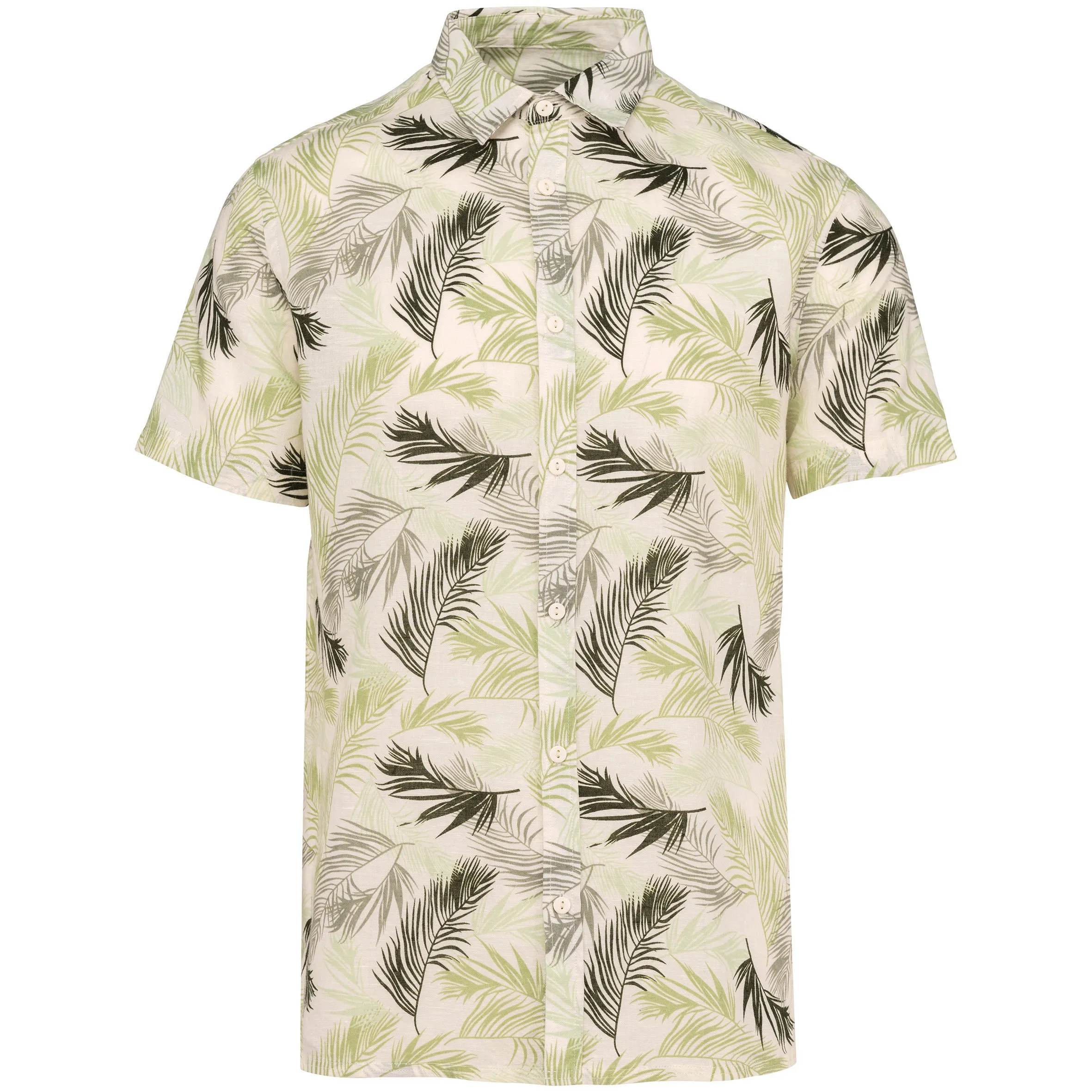 Men’s Eco-friendly Plant Print Shirt - NS530