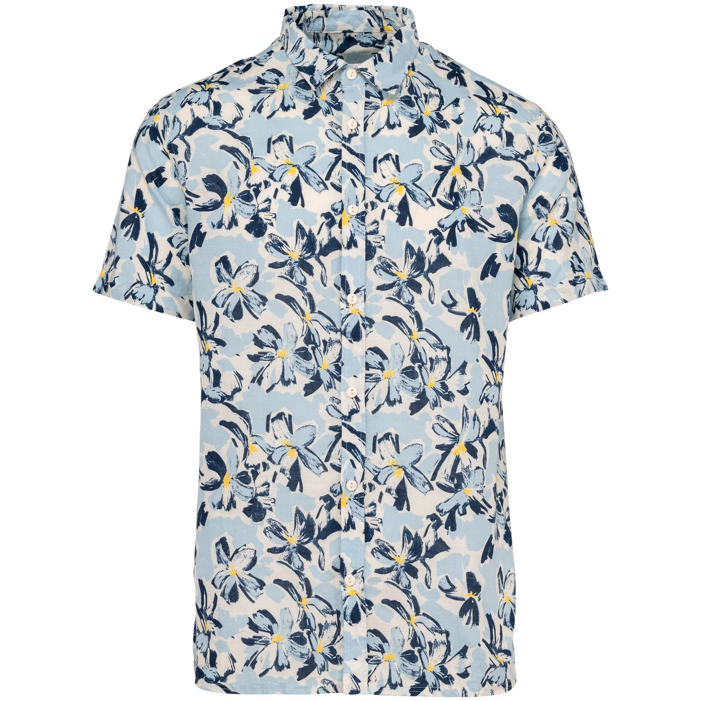 Men’s Eco-friendly Plant Print Shirt - NS530
