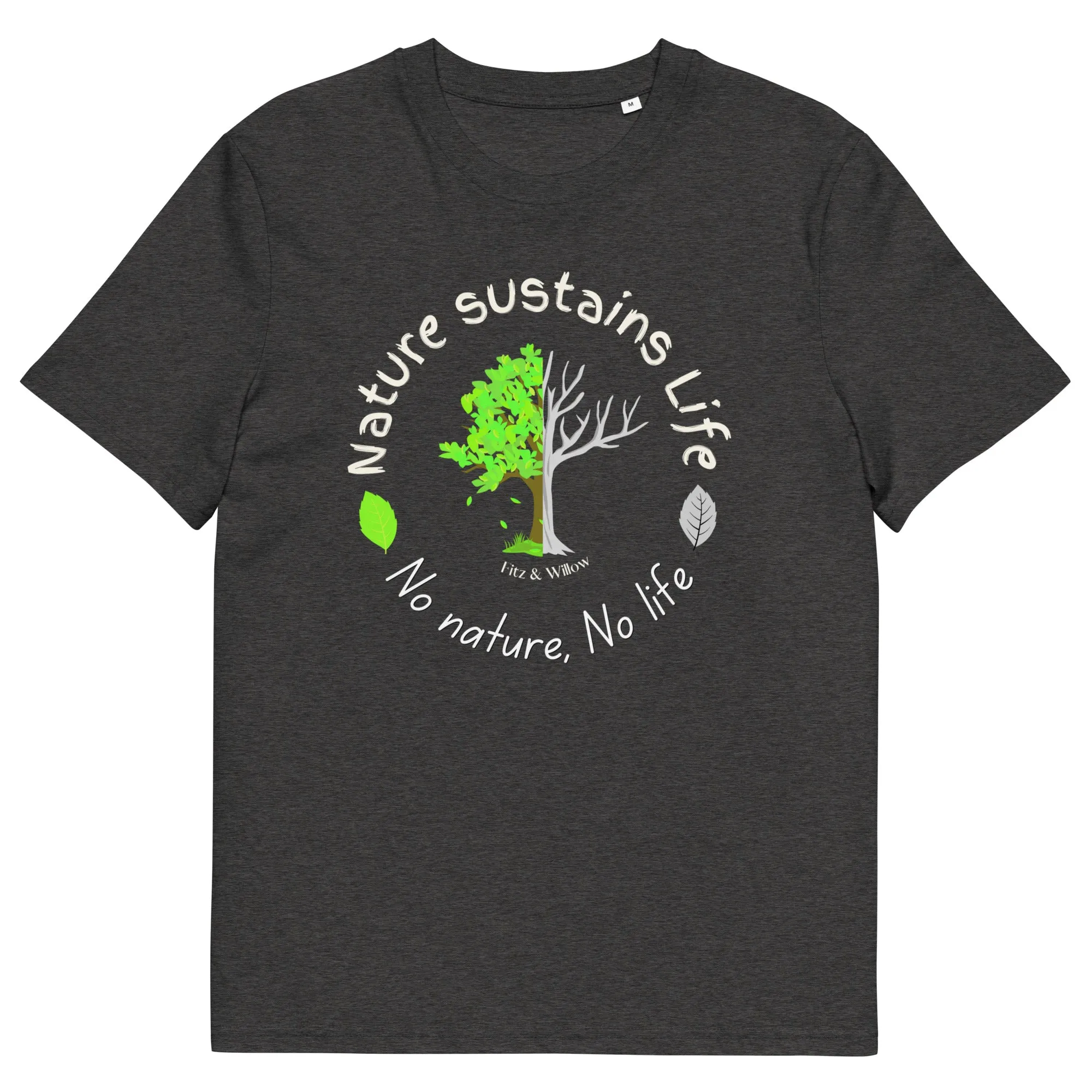 Nature is Life, Unisex organic cotton t-shirt