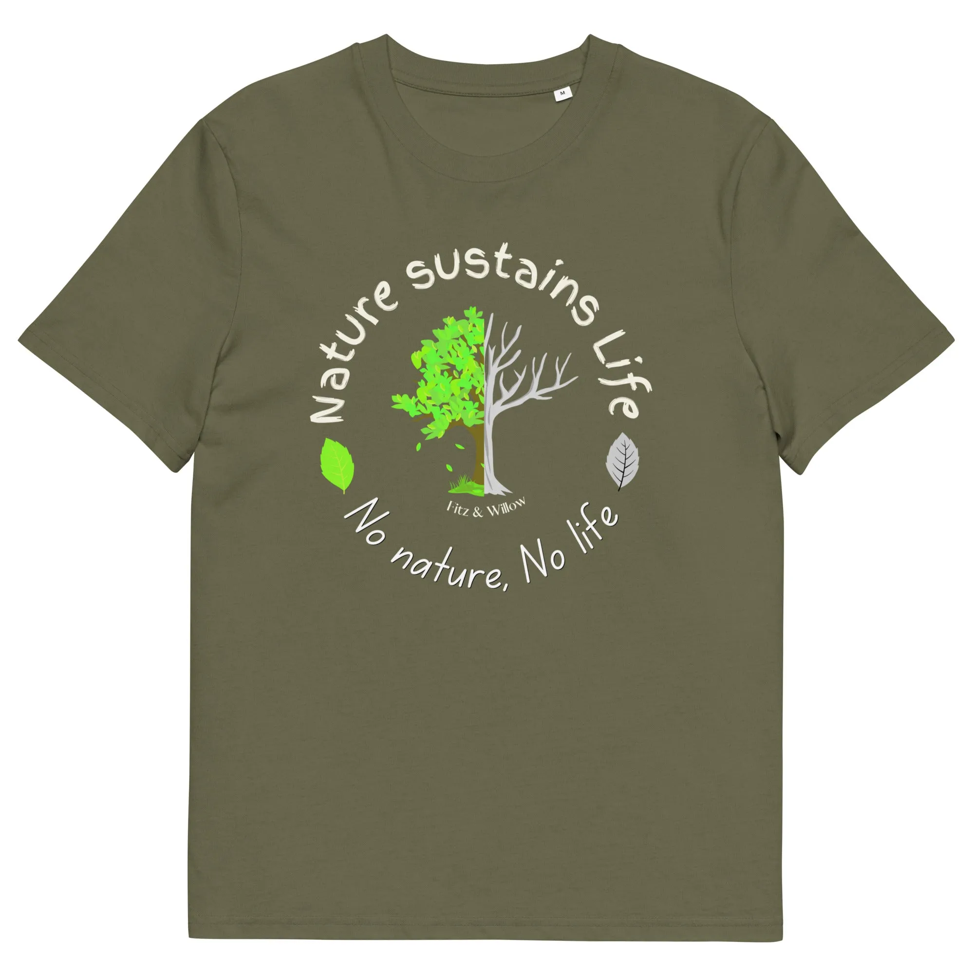 Nature is Life, Unisex organic cotton t-shirt
