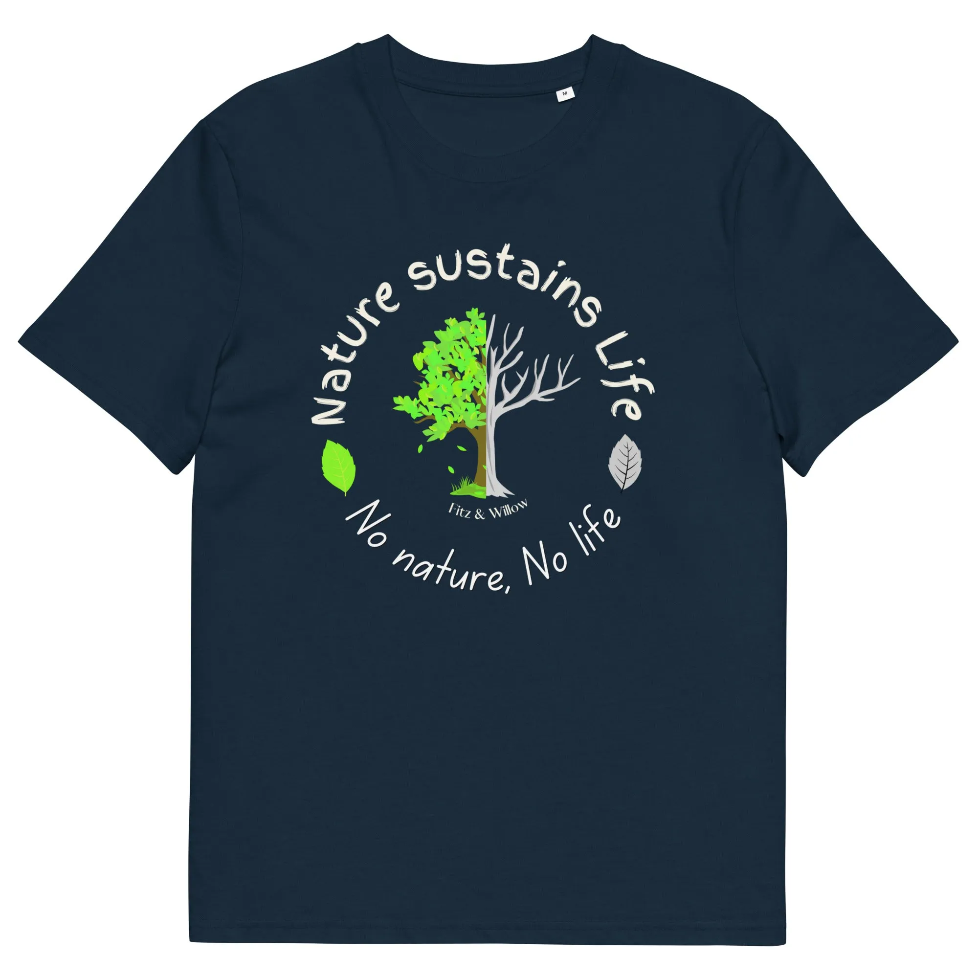 Nature is Life, Unisex organic cotton t-shirt