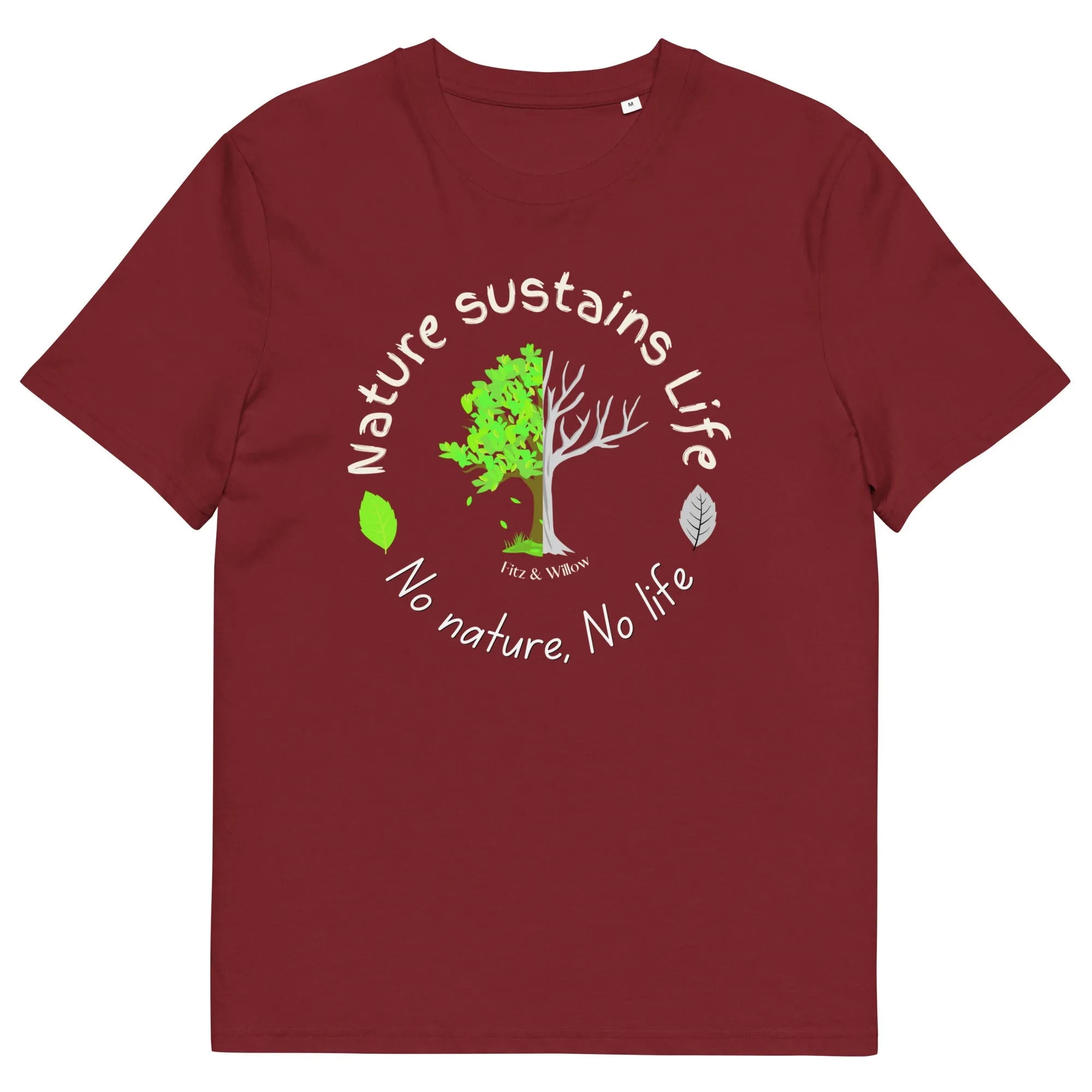 Nature is Life, Unisex organic cotton t-shirt