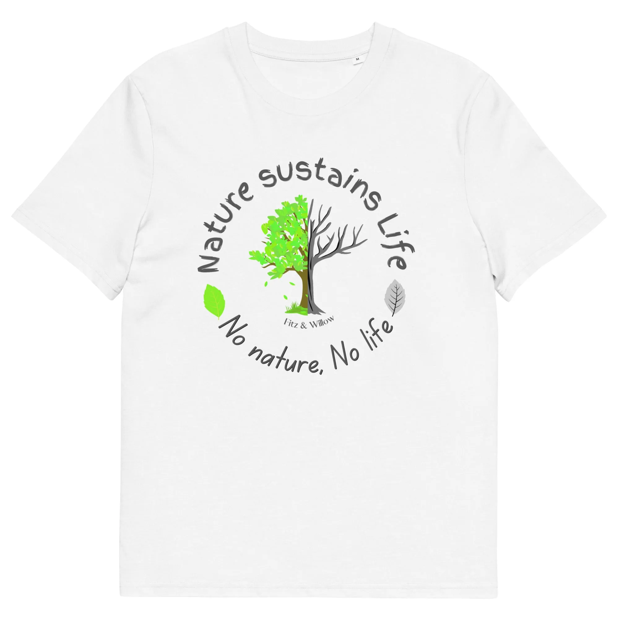 Nature is Life, Unisex organic cotton t-shirt