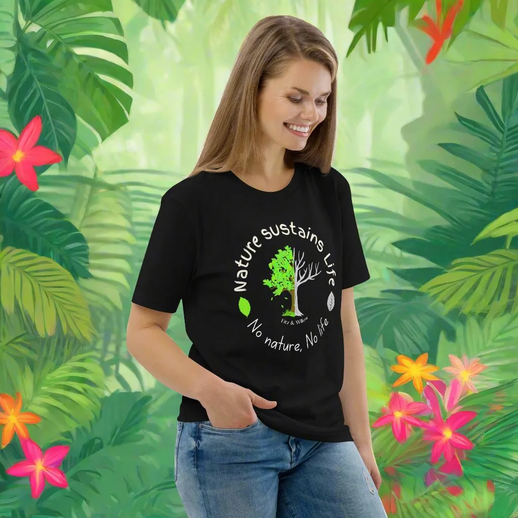 Nature is Life, Unisex organic cotton t-shirt