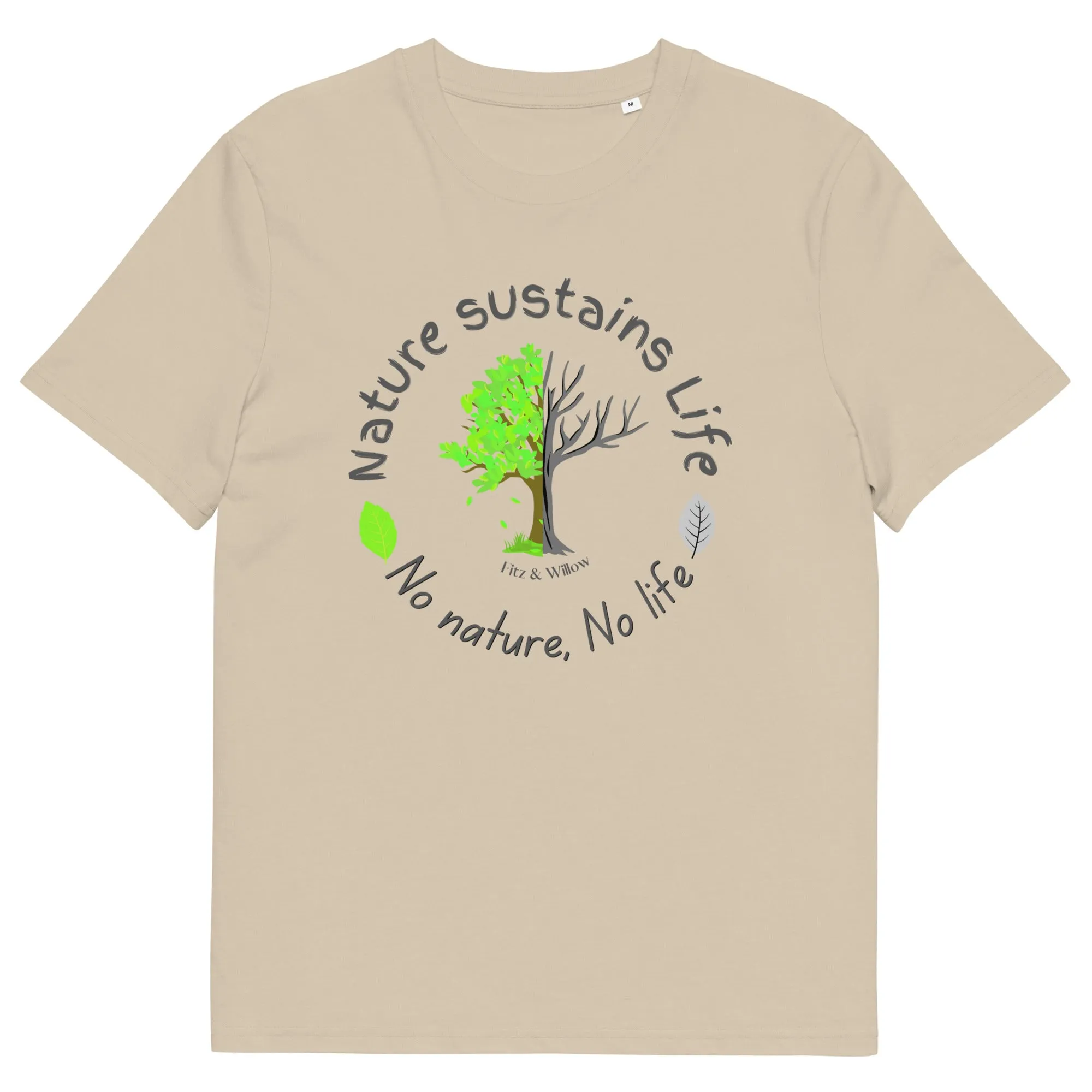 Nature is Life, Unisex organic cotton t-shirt