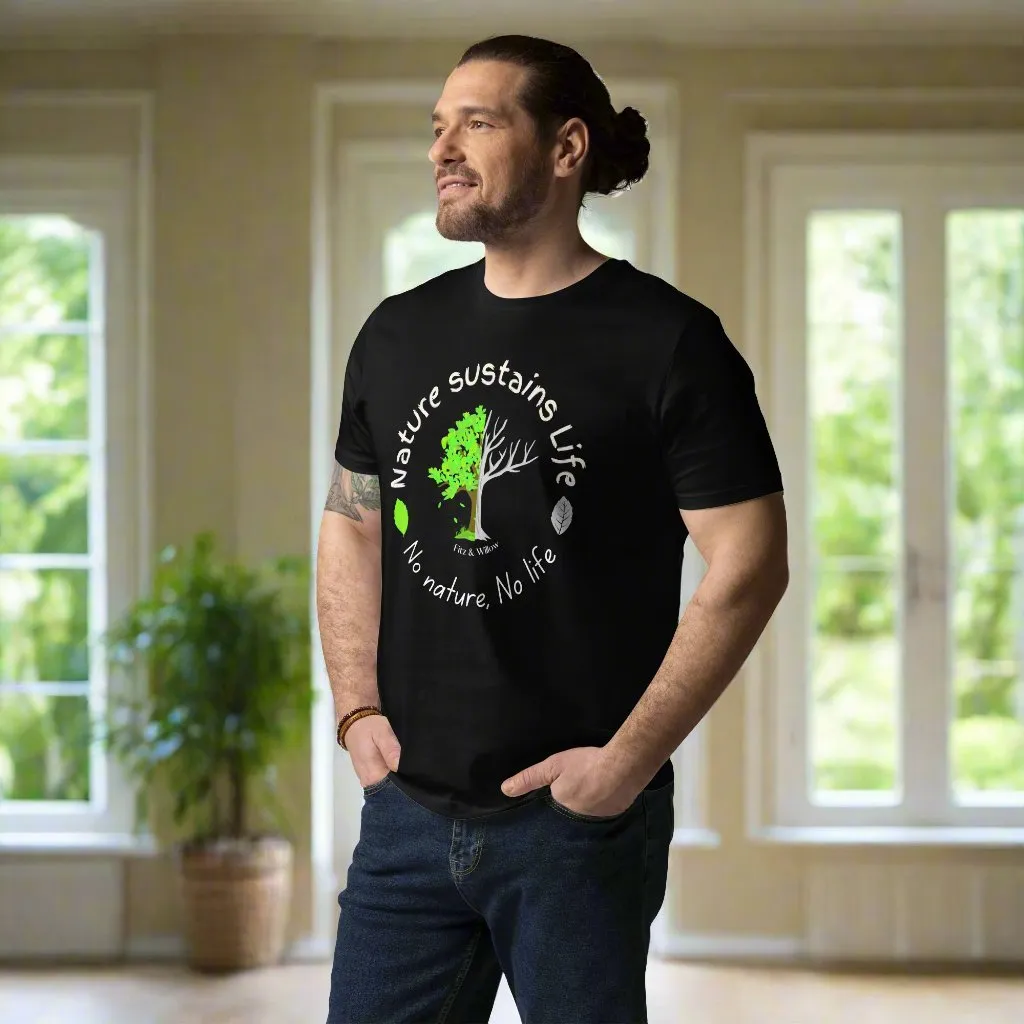 Nature is Life, Unisex organic cotton t-shirt