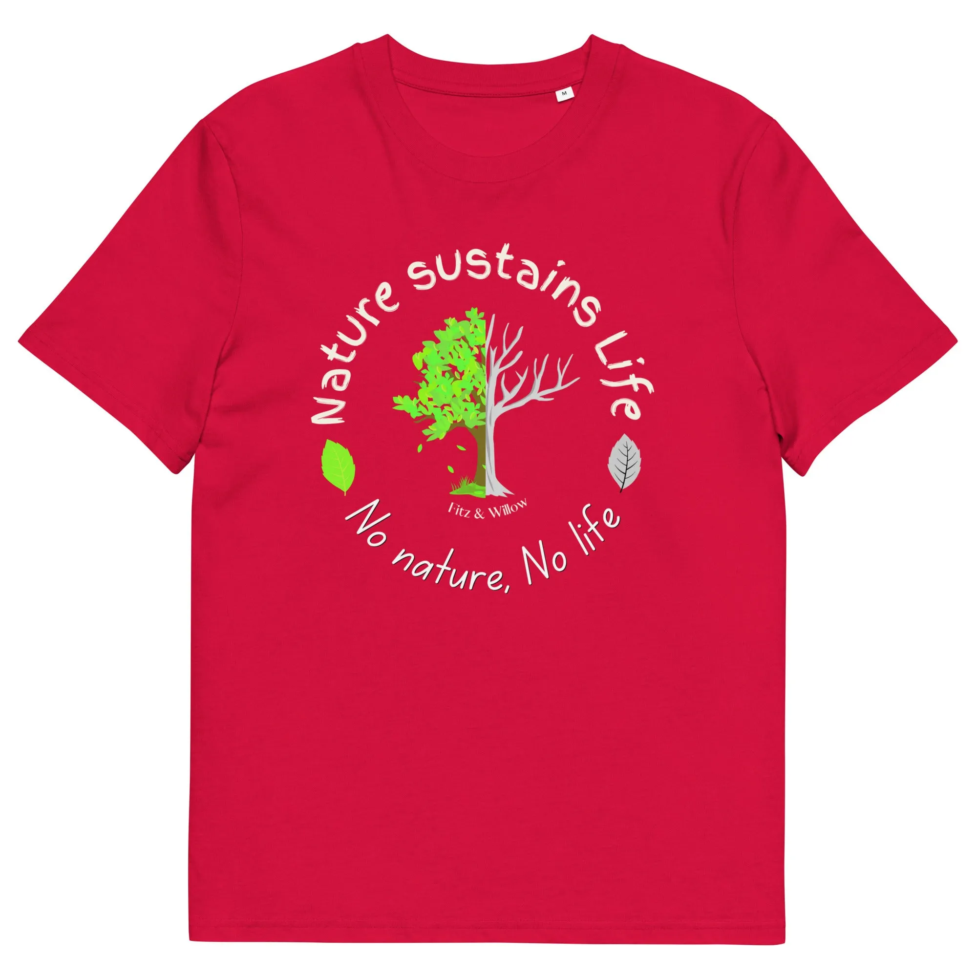 Nature is Life, Unisex organic cotton t-shirt