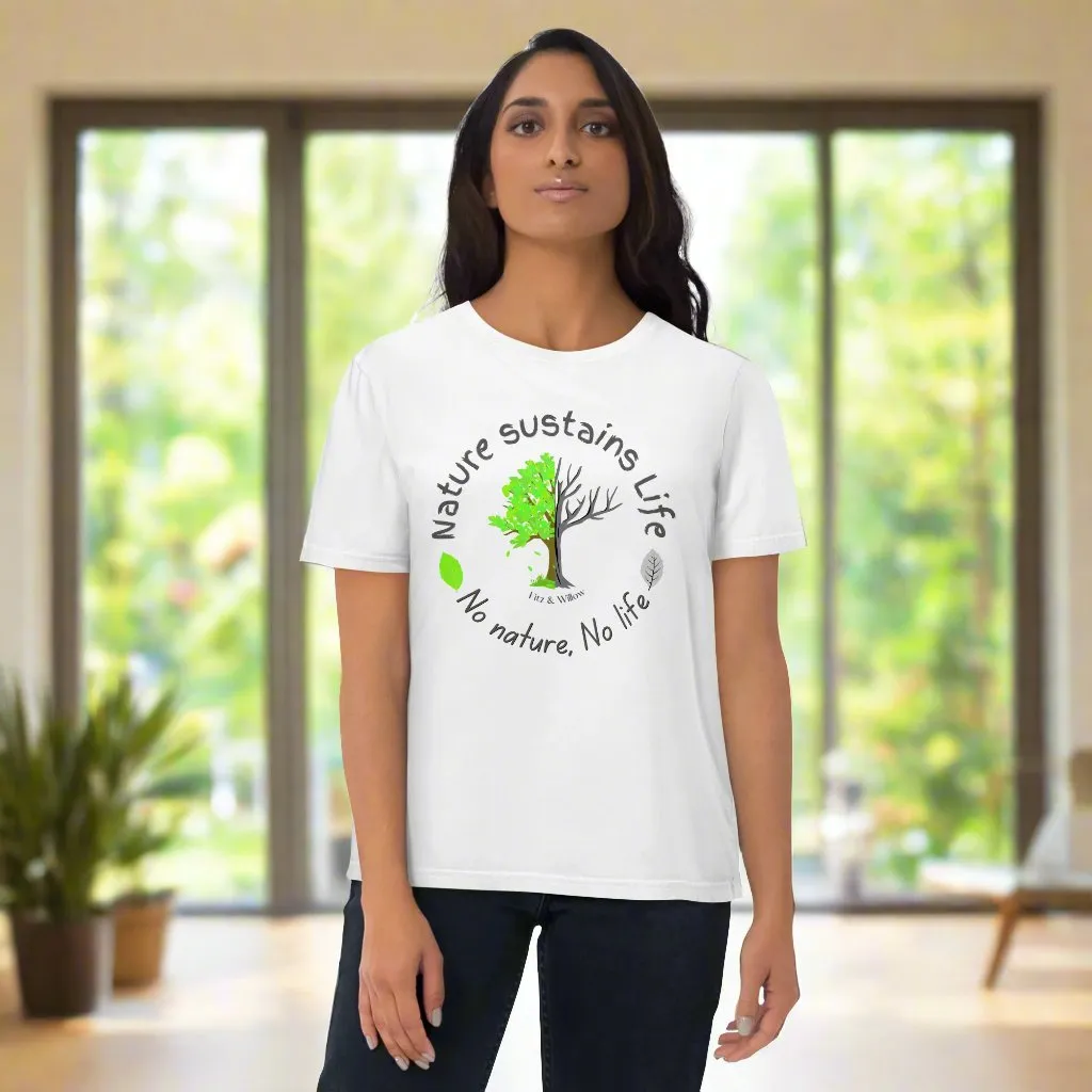 Nature is Life, Unisex organic cotton t-shirt