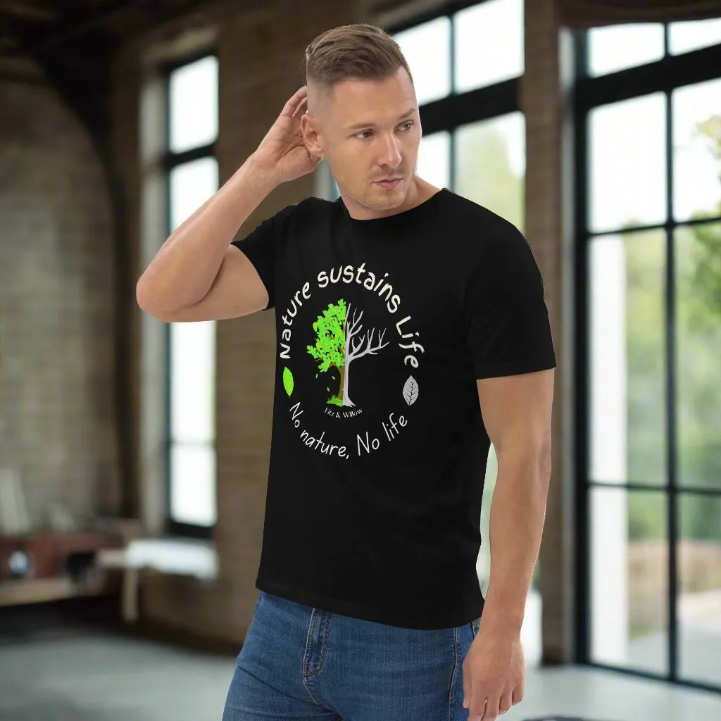Nature is Life, Unisex organic cotton t-shirt