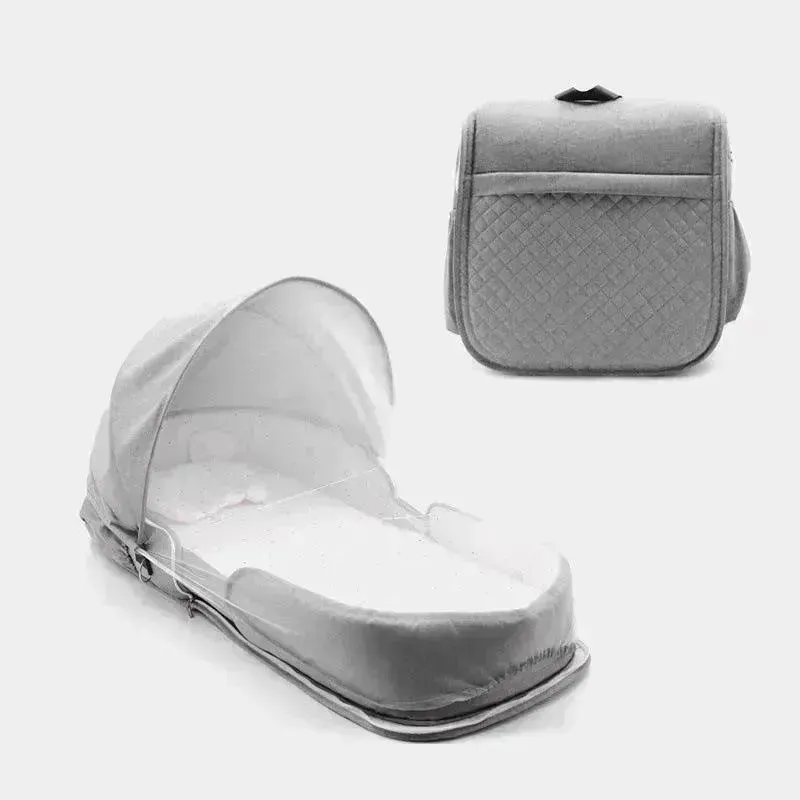 Newborn Baby Crib Foldable And Portable Mobile Backpack