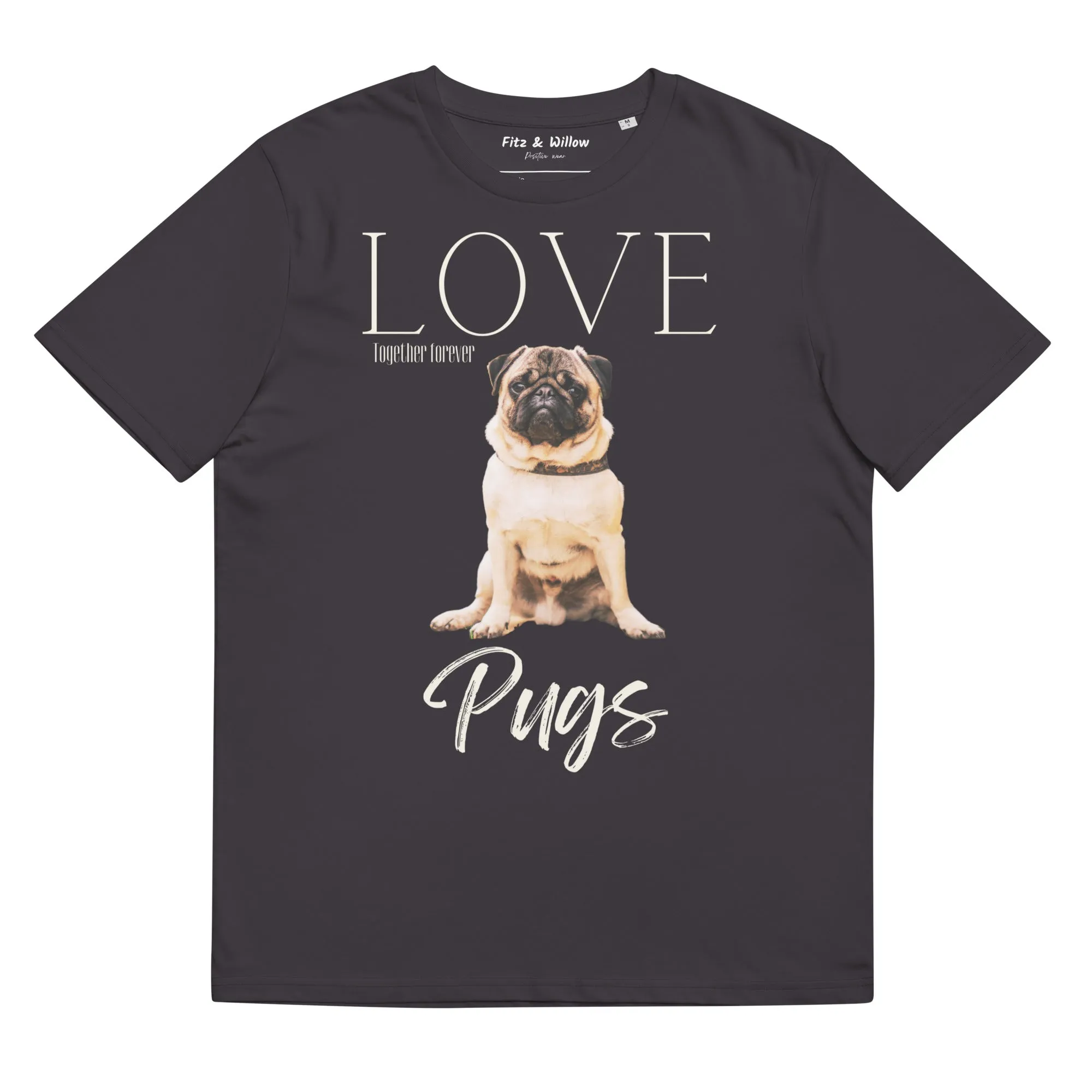 Pug lovers sustainable t-shirt