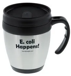 "E. coli Happens" - 14oz Travel Mug