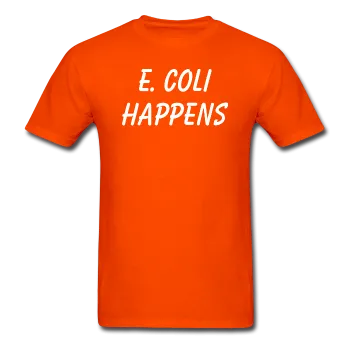 "E. Coli Happens" (white) - Men's T-Shirt