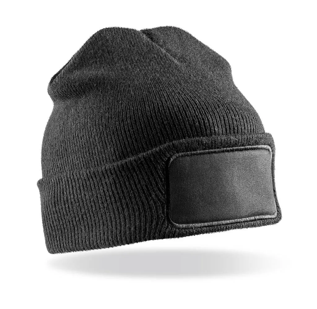 Recycled Double Knit Printers Beanie - 60533