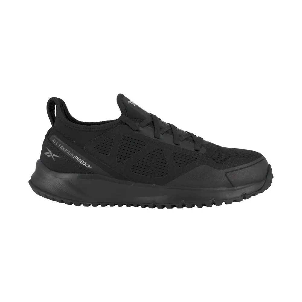 Reebok All Terrain Running Work Shoe Men's Steel Toe Rb4090 In Black